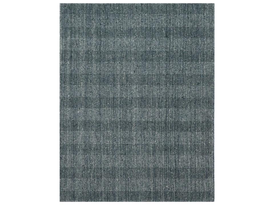 Brooklyn Plaid Hand-Woven Wool and Viscose Area Rug
