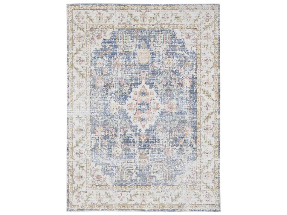 Century CEN-18 Indigo Blue Ivory Vintage Floral Area Rug