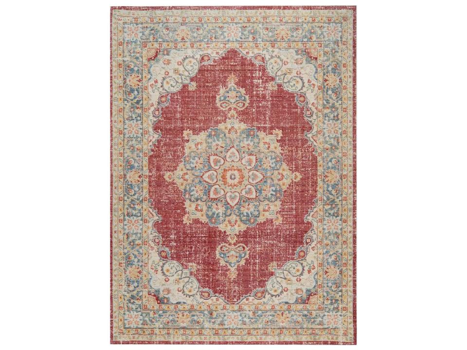 Century CEN-20 Transitional Power-Loomed Area Rug in Burgundy
