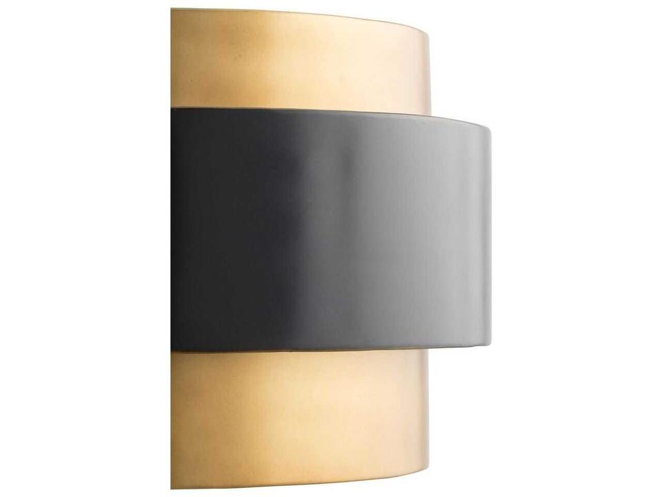 Nolan 1-Light Mid-Century Inspired Pendant Light in Vintage Brass and Bronze