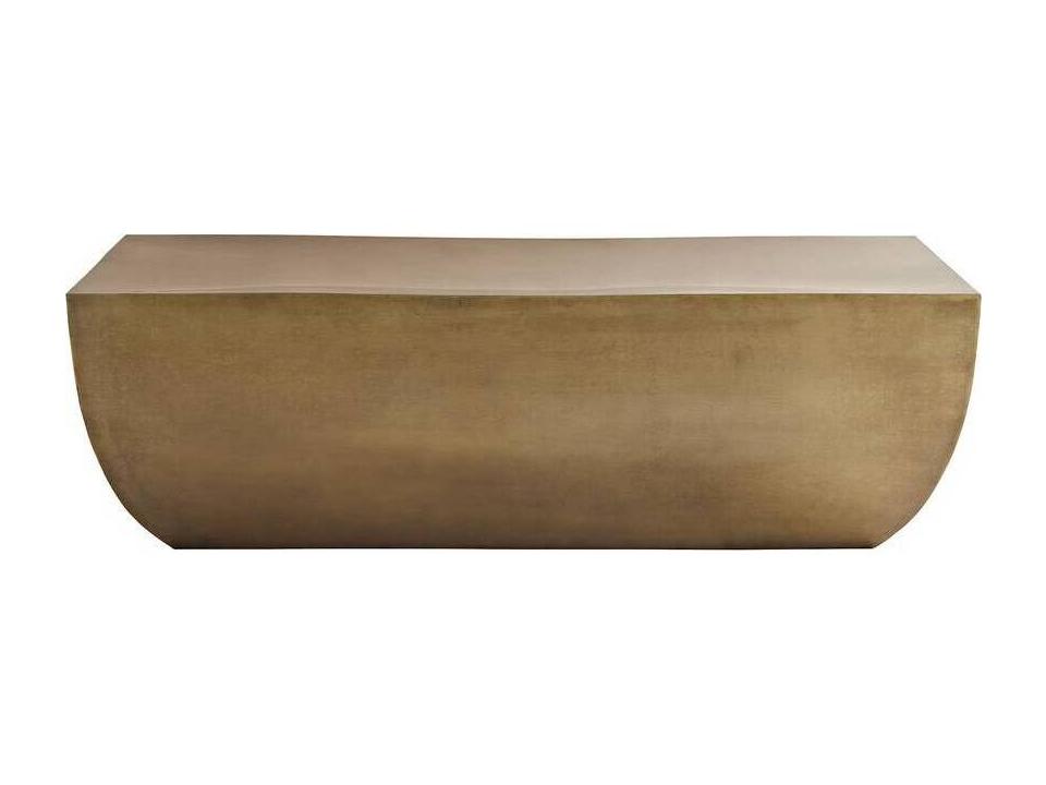 Rectangular Metal Antique Brass Caroline Coffee Table