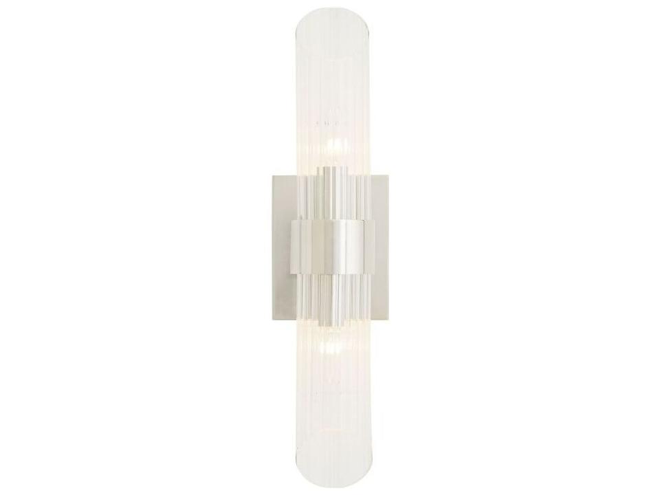 Elyse Two Light Wall Sconce in Polished Nickel