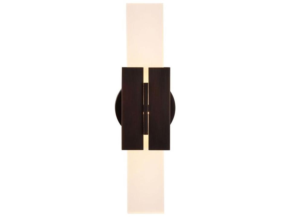 Monroe 2-Light English Bronze Wall Sconce with Frosted Crystal