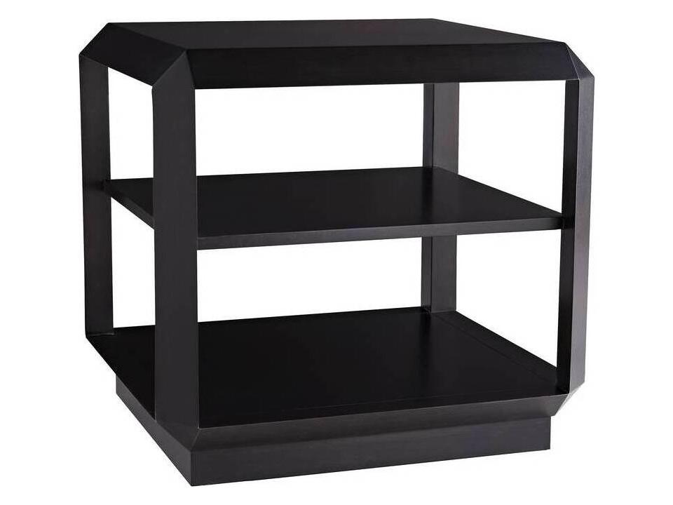 Arteriors Dani End Table Geometric Walnut Three Shelf