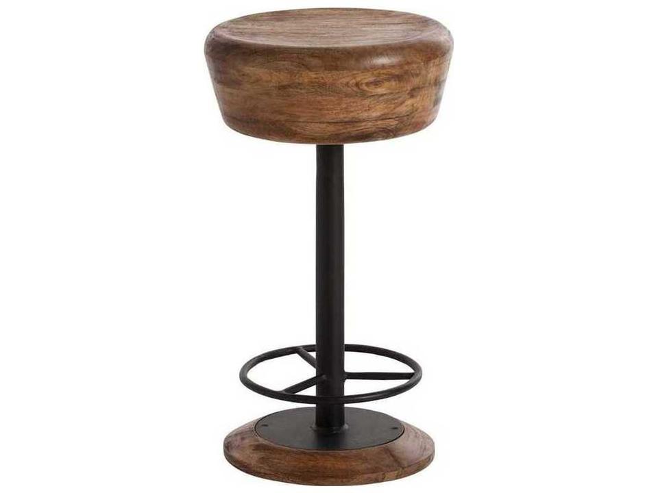 Arteriors Caymus Counter Stool in Natural Wood and Iron