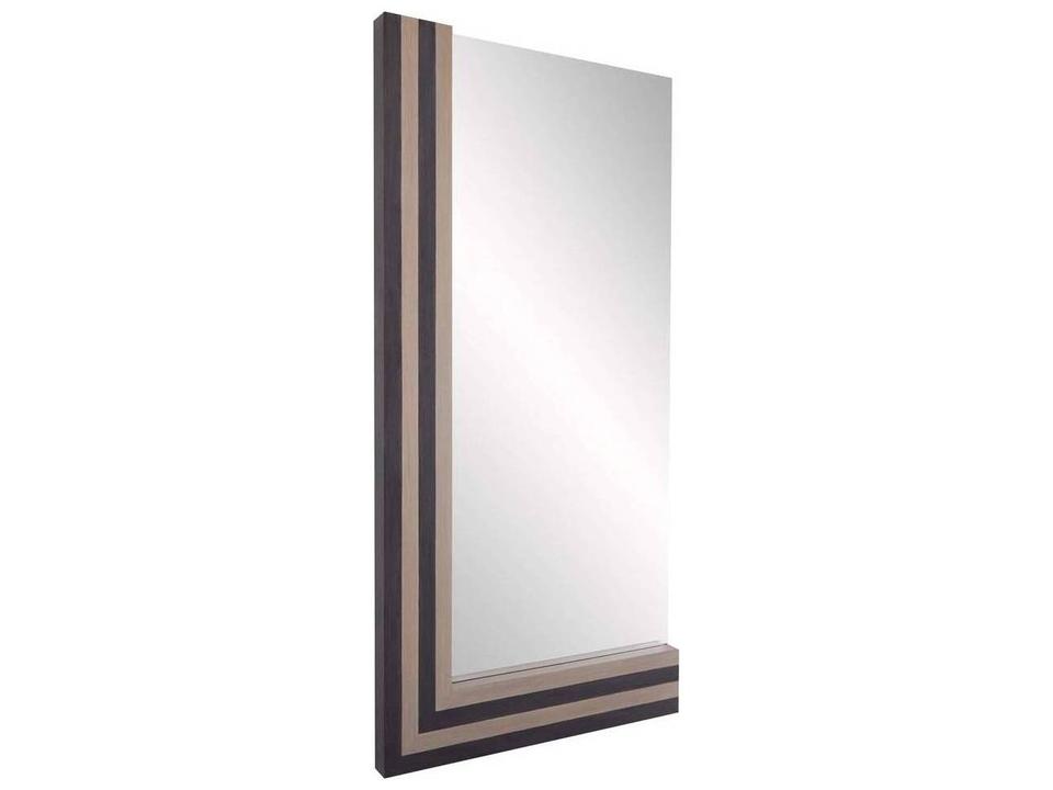 Roxy Rectangular Full Length Mirror in Ebony Oak Veneer