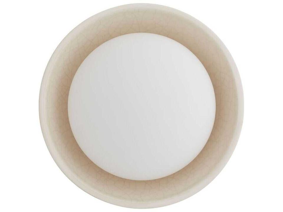 Glaze Small Sconce Ivory Stained Crackle Ceramic Wall Light