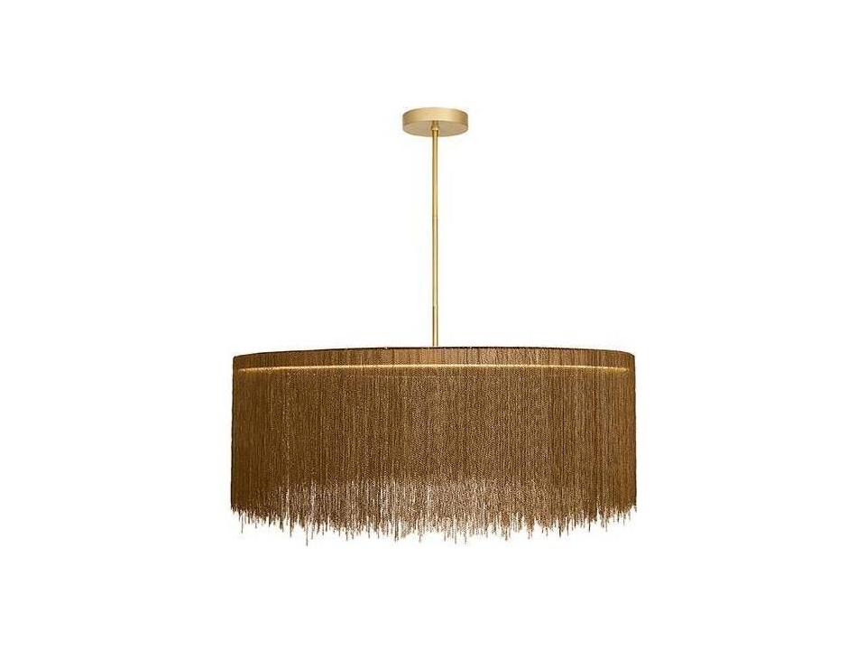 Gold Brown Drum Chandelier