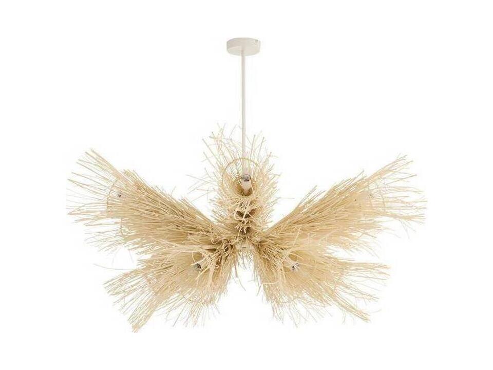 Arteriors Kauai Chandelier Bleached Rattan 12-Light
