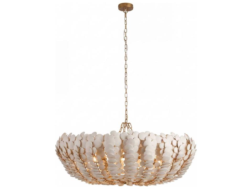 White Gold Globe Round Chandelier