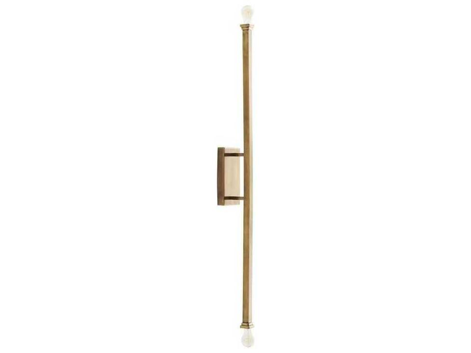 Hutu 2-Light Wall Sconce in Antique Brass