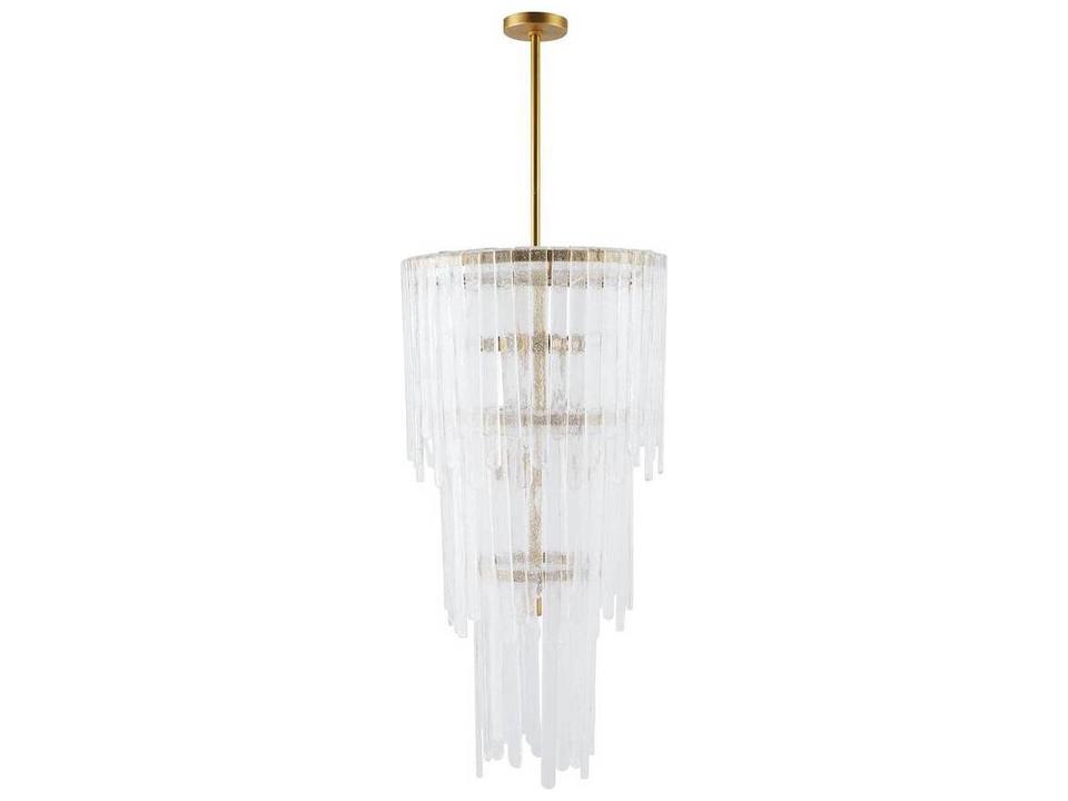Arteriors Raine Chandelier Clear Seedy Glass Waterfall
