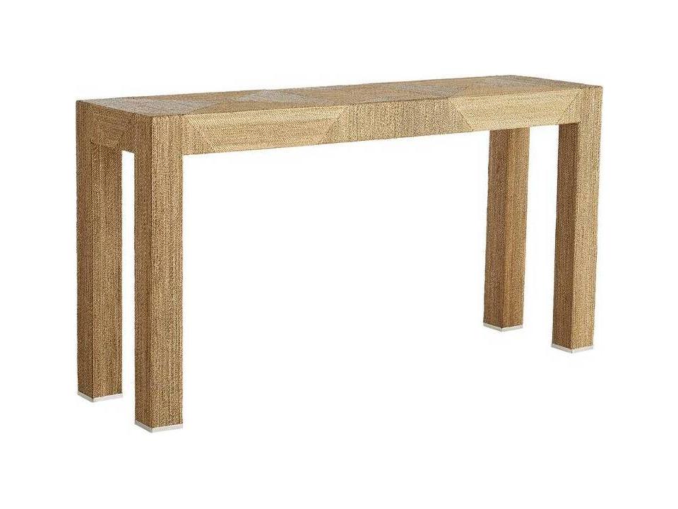 Palmetto Console Table in Natural Woven Rope