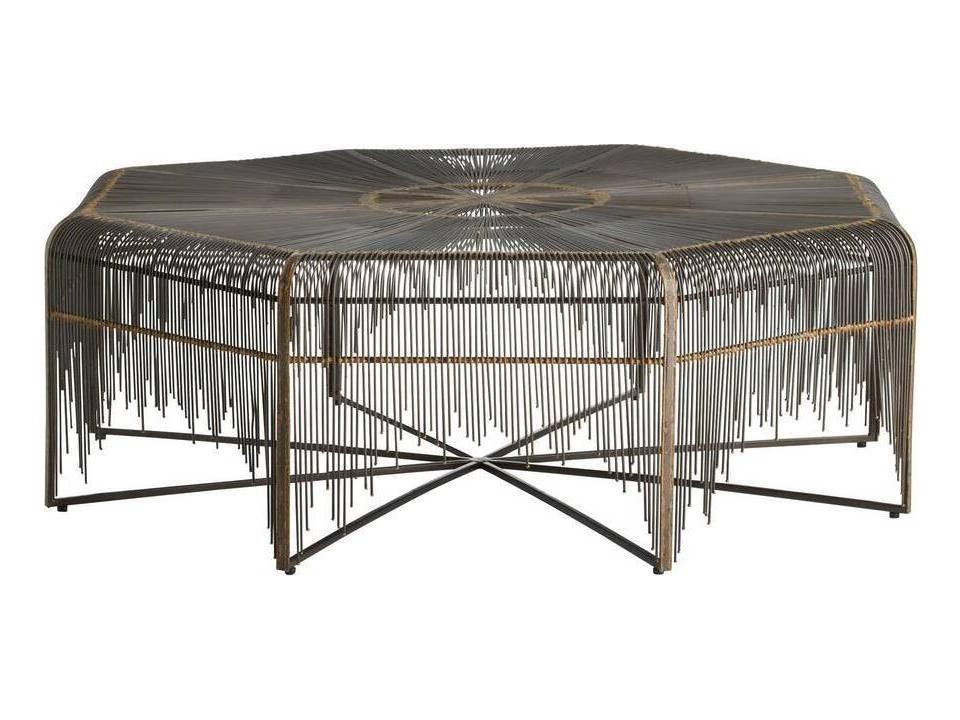 Arteriors Ilaria Octagonal Coffee Table in Natural Iron