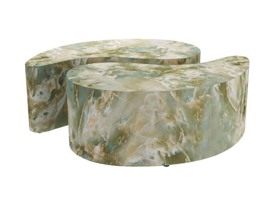 Jade Faux Marble Adeline Coffee Table