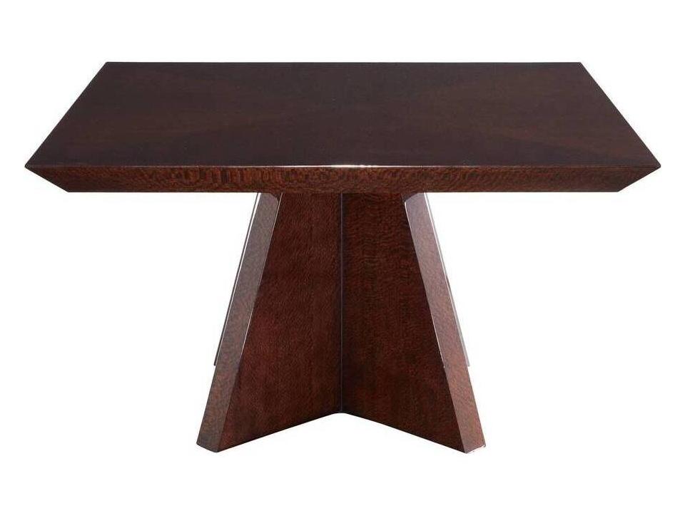 Hogarth Square Dining Table in Dark Sienna Lacewood Veneer