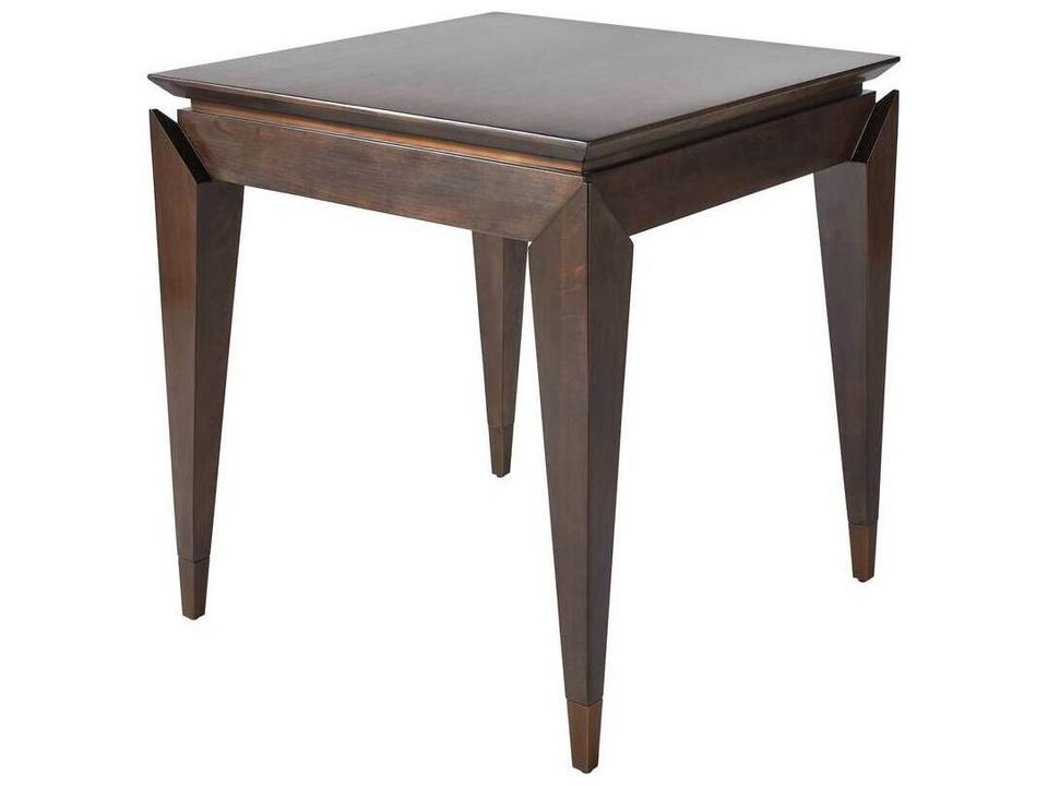 Square Wood Brindle End Table