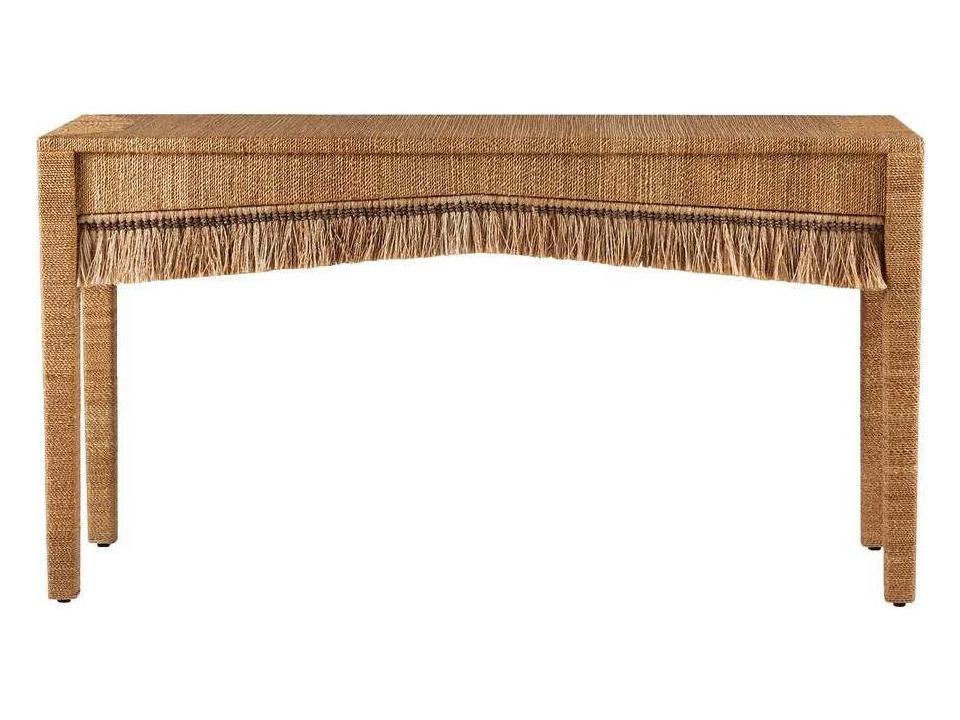 Arteriors Kai Rectangle Console Table in Natural Abaca