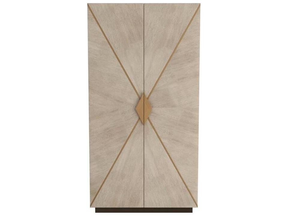 Tidwell Cabinet Smoke Oak Veneer Tall Storage