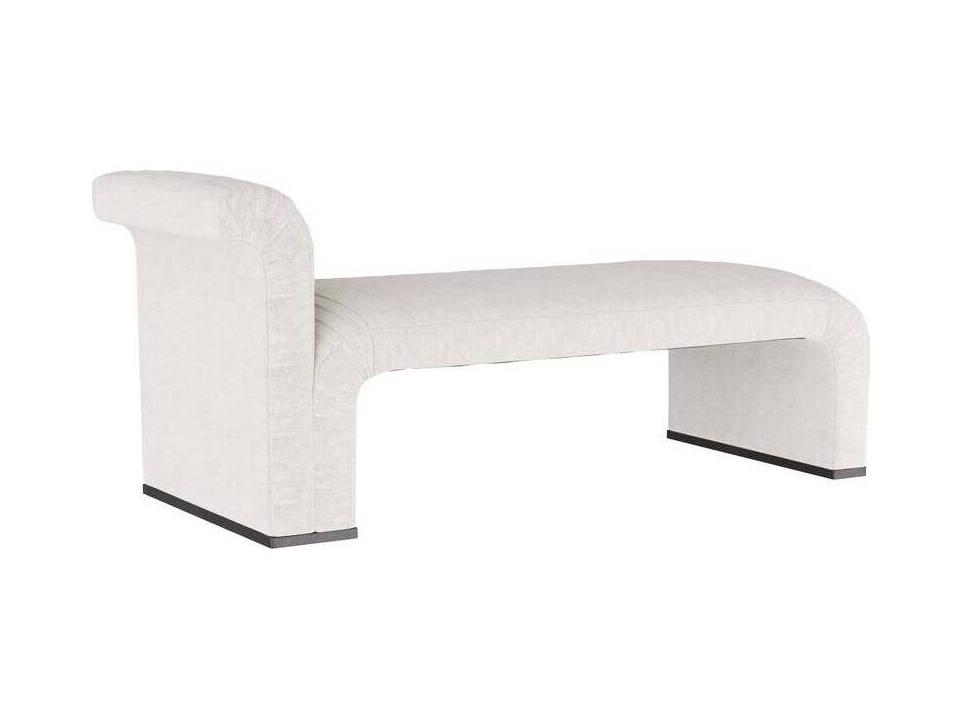 Weaver Chaise Lounge in Polar Boucle and Grey Ash