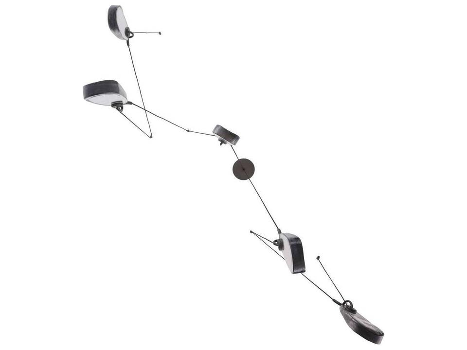 Melt 5-Light Linear Chandelier in Smoke and English Bronze