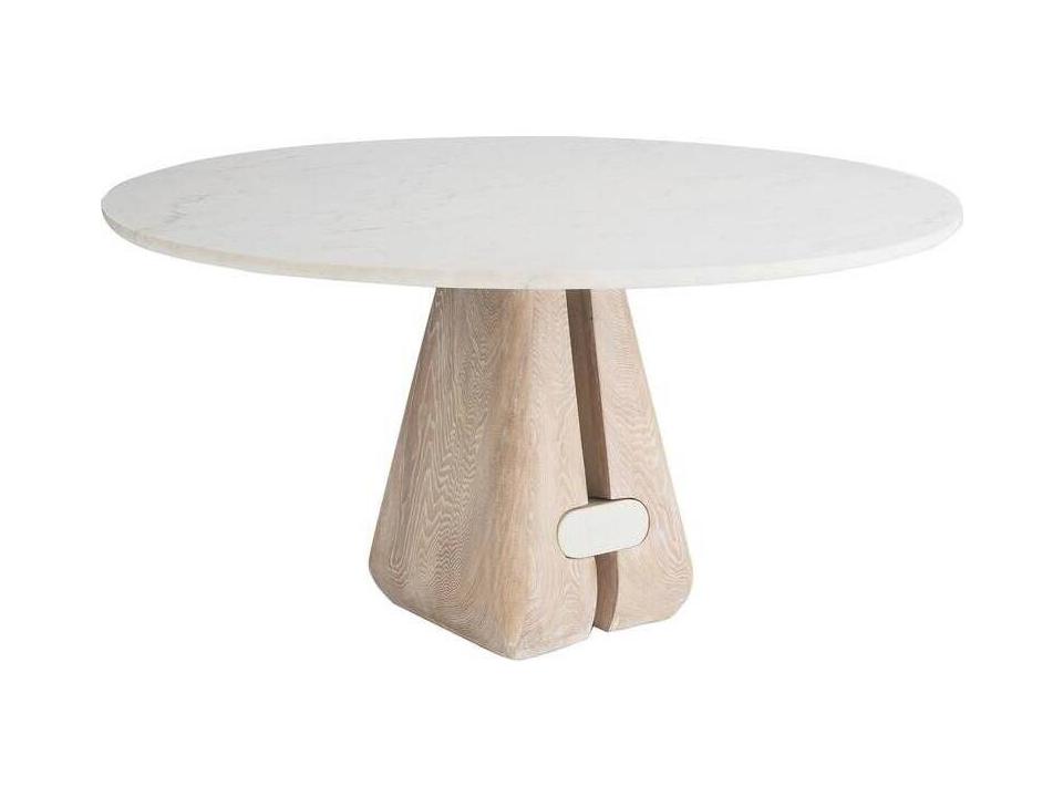Round White Marble Dining Table