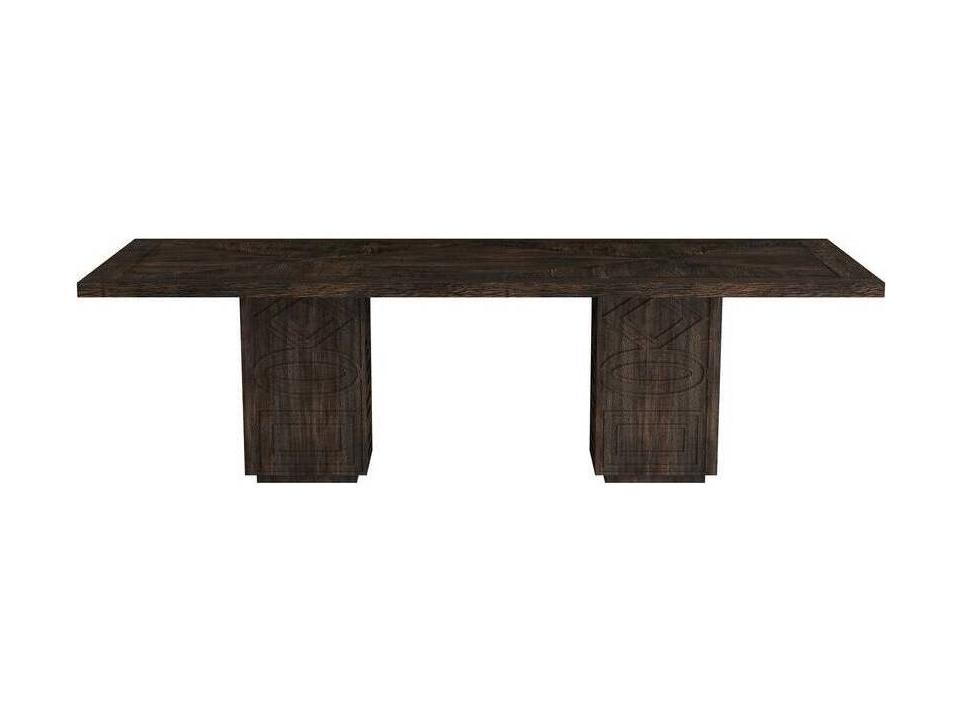 Vargueno Rectangle Dining Table in Burnt Mango Wood