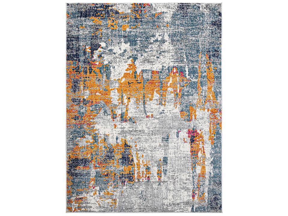 Montana Joanna MON-10 Orange and Blue Power-Loomed Area Rug