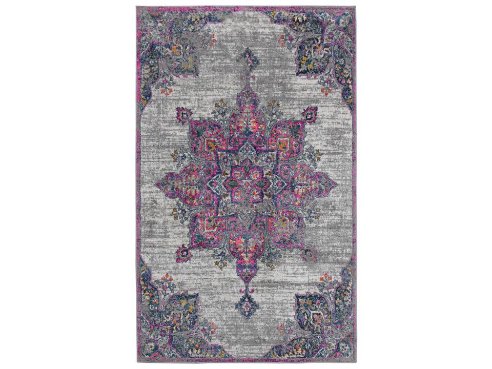 Montana Isabelle Bohemian Medallion Power-Loomed Polypropylene Area Rug Pink