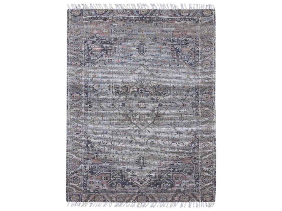 Prairie PRE-5 Hand-Woven Area Rug in Light Blue and Pink