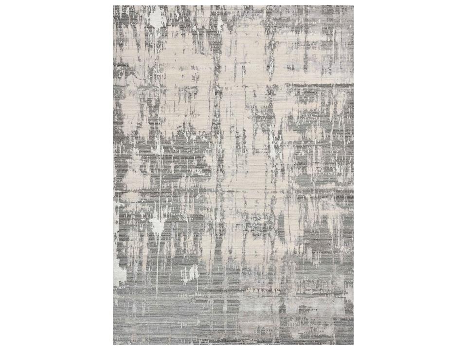 Serena Hand-Knotted Abstract Area Rug in New Zealand Wool and Art Silk