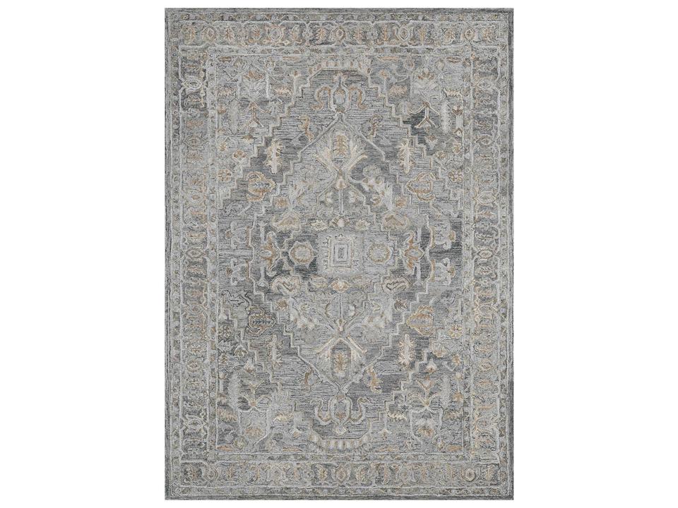 Vestige Denim Hand-Tufted Wool and Viscose Area Rug
