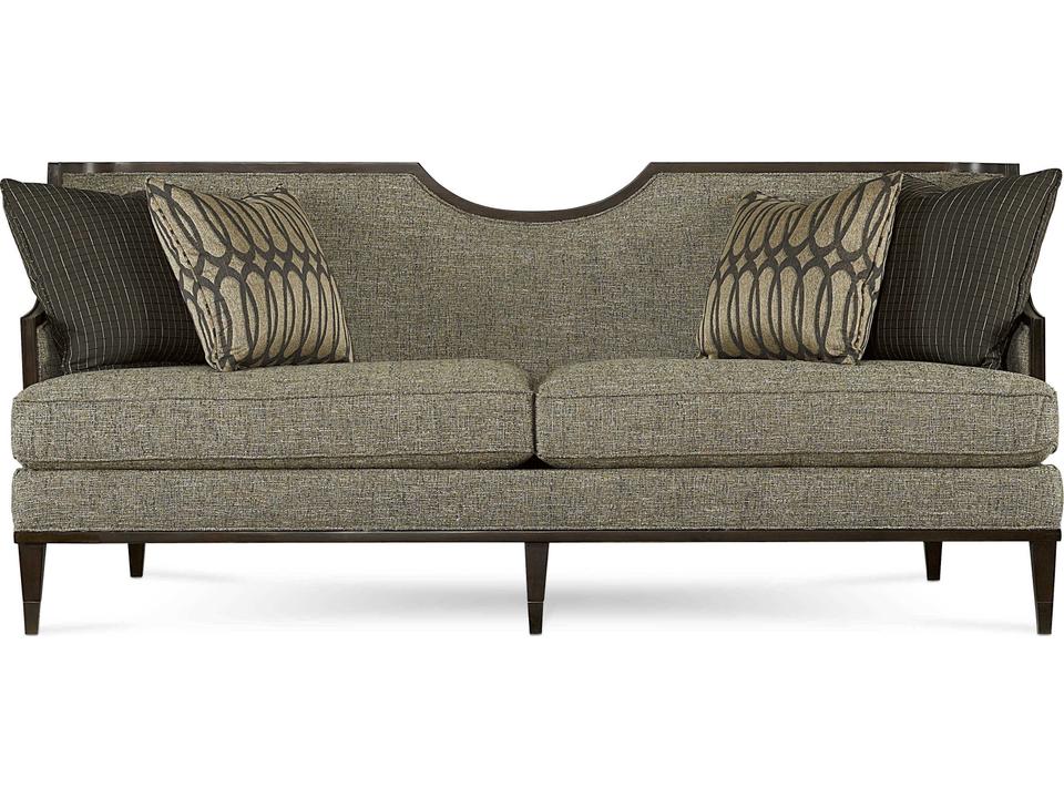 Harper 3-Seat Upholstered Sofa in Mink Gray Fabric