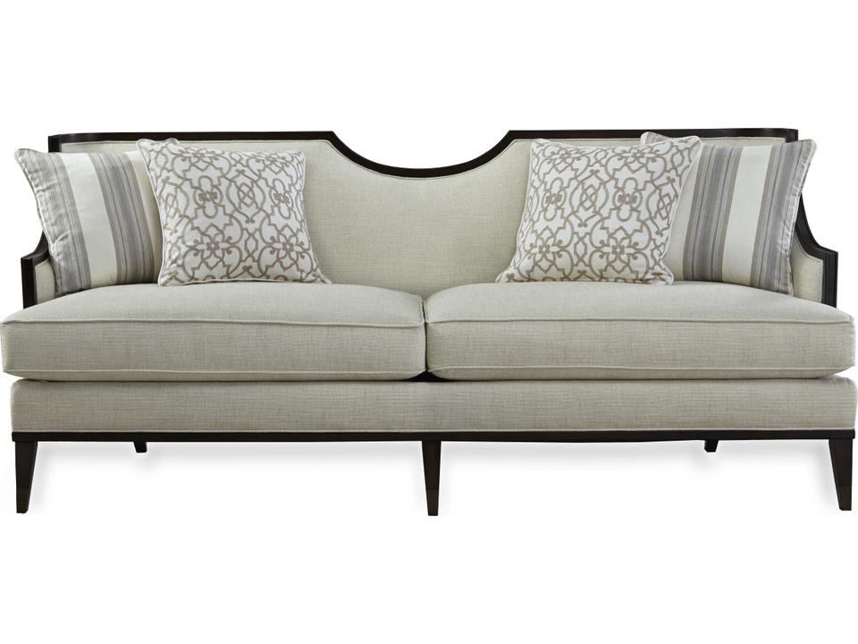 Harper Ivory 3-Seat Fabric Sofa