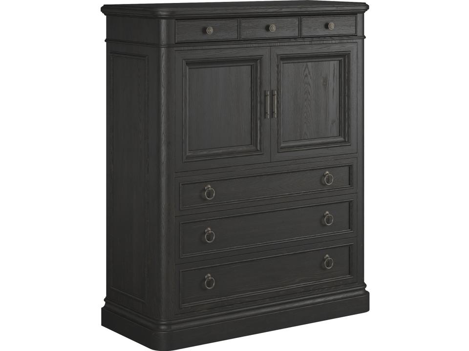 Atrium 6 Drawer Chest in Hand Rubbed Black