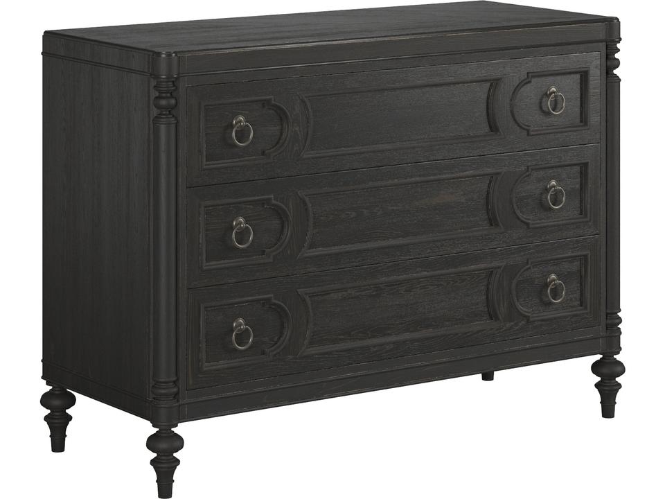 Atrium 3-Drawer Chest in Blackened Sable Finish