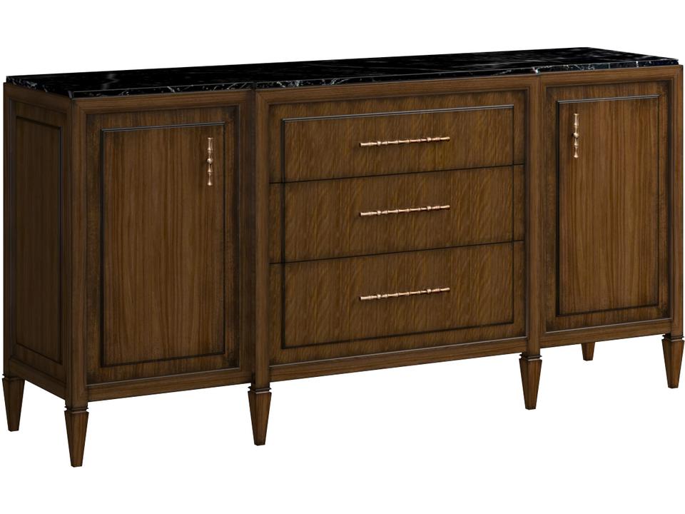 Eave Credenza New Traditional Sideboard in Hazelnut