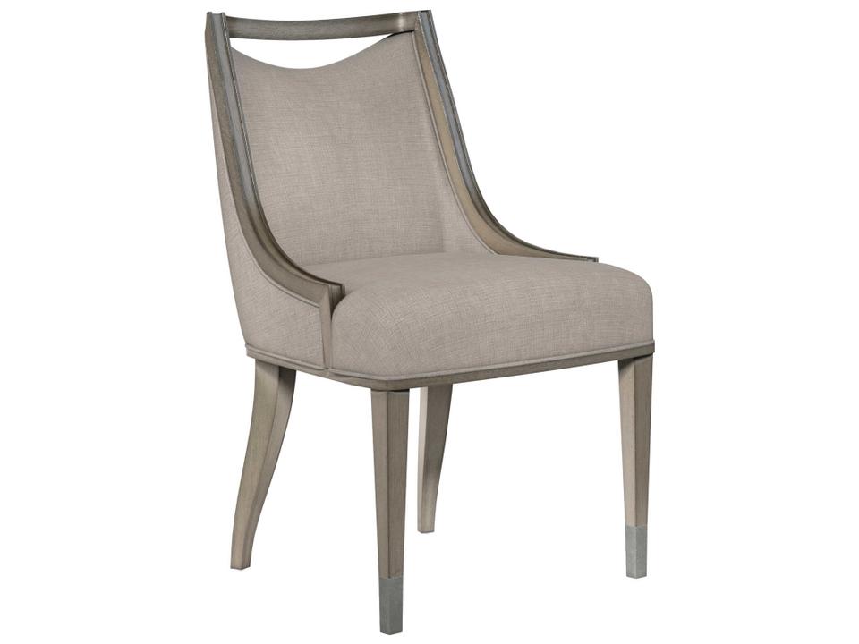 Cove Upholstered Dining Side Chair in Mica Finish
