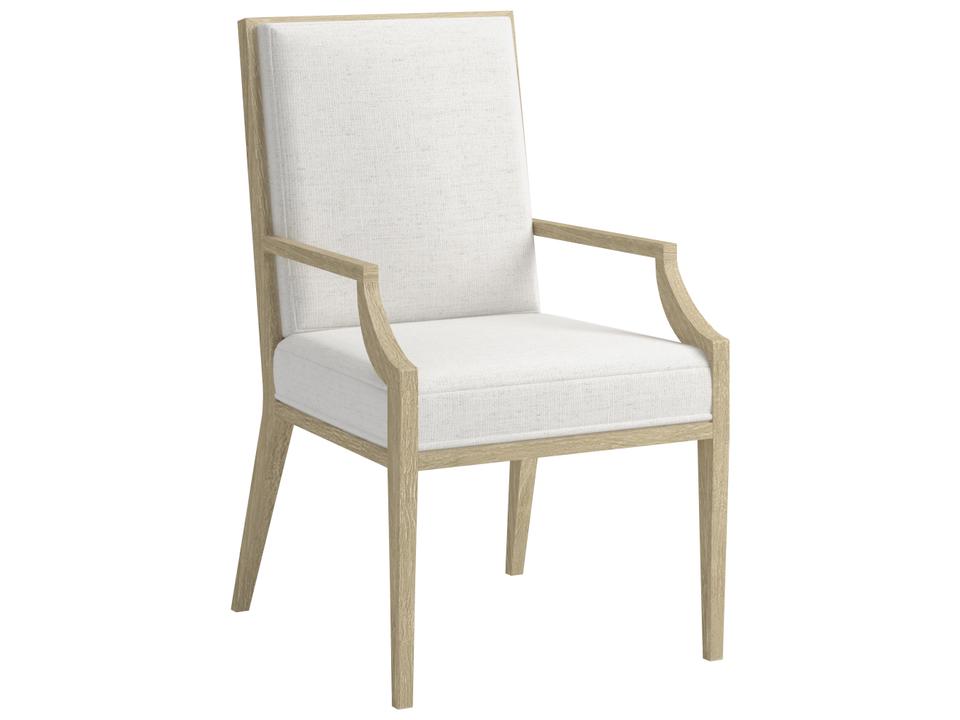 A.R.T. Furniture Eave Sundrenched Oak Wood Natural Upholstered Arm Dining Chair