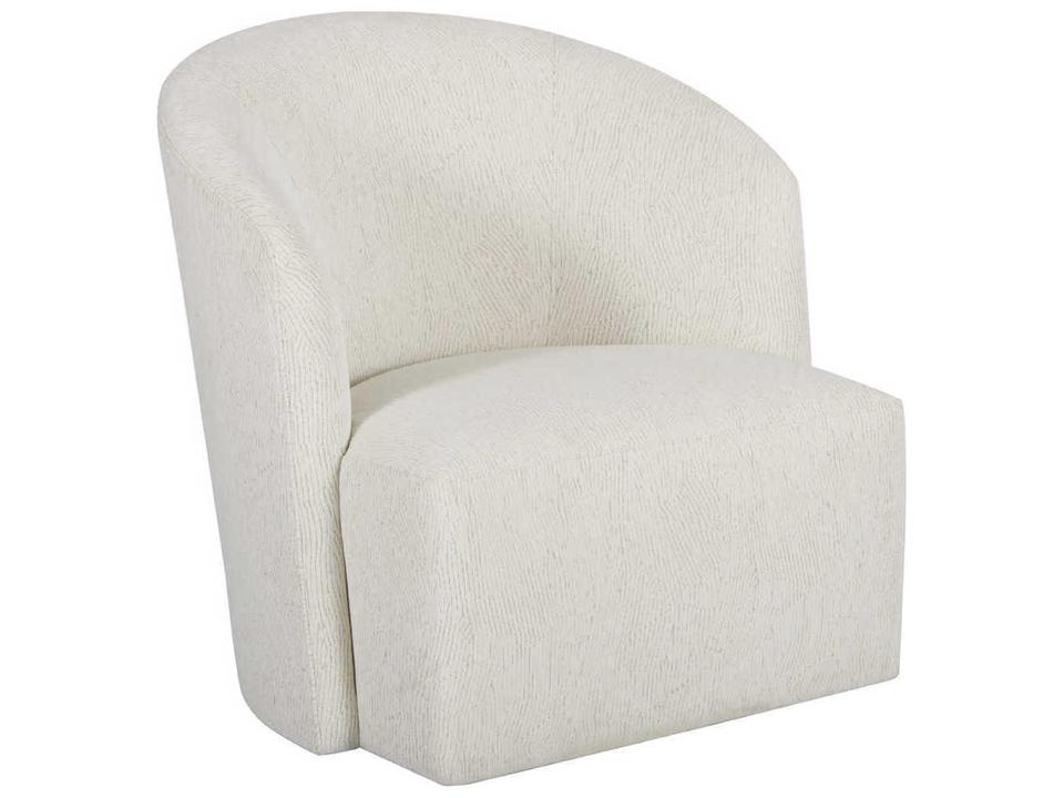 Bastion Upholstered Swivel Accent Chair in H-Pearl Fabric