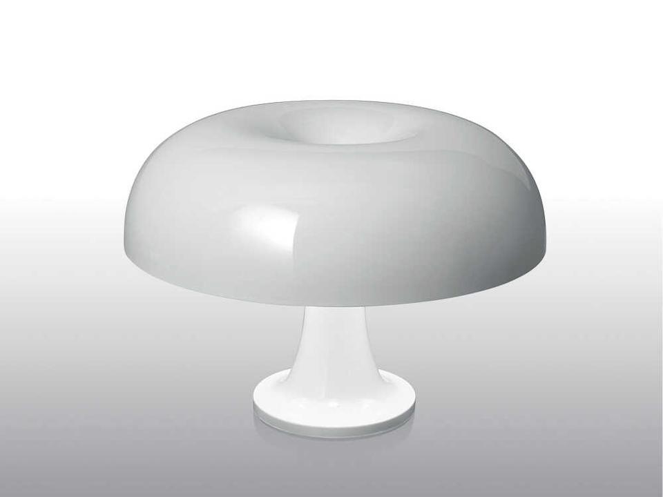 Nessino White Mid Century Modern Table Lamp
