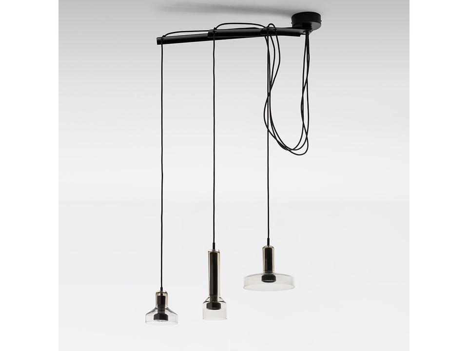 Stablight Triple Pendant Hand-Blown Glass Suspension