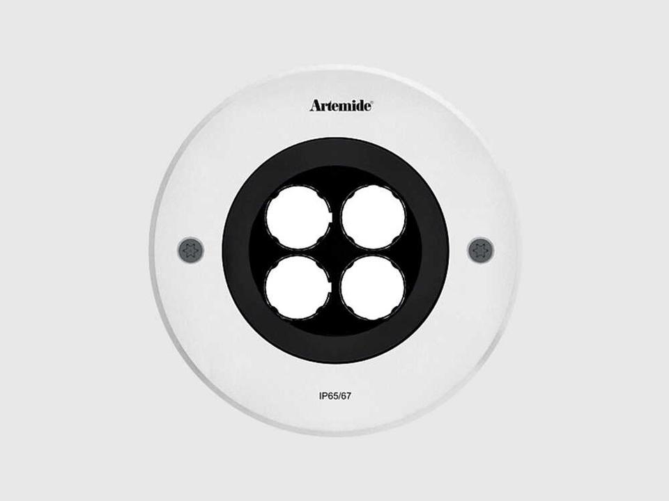 Ego Downlight White Round Flush Mount