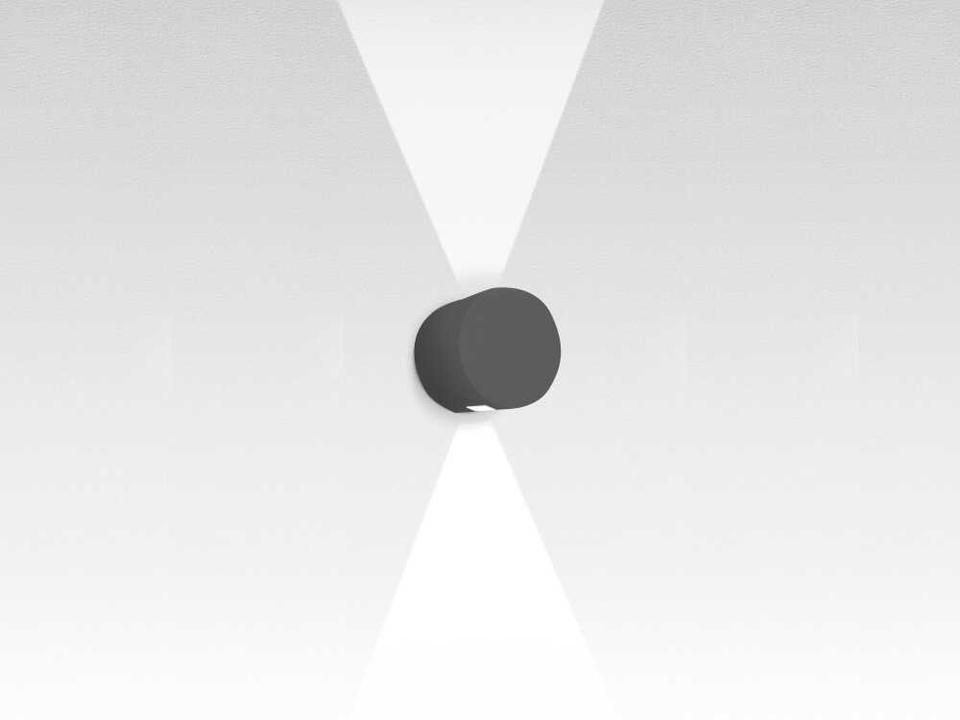 Effetto Round Outdoor Wall Light 2 Large Beams