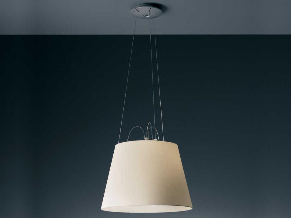 Tolomeo Mega Suspension Light with Parchment Shade