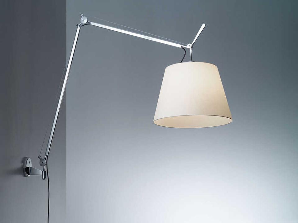 Tolomeo Mega Parchment Silver Swing Wall Sconce