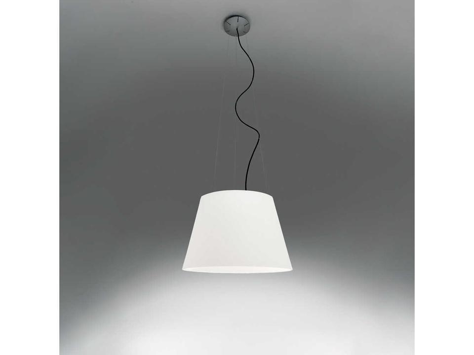 Tolomeo Mega Outdoor LED Pendant Light in Grey and White