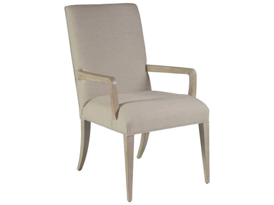 Home Madox Upholstered Dining Armchair in Bianco White Wash