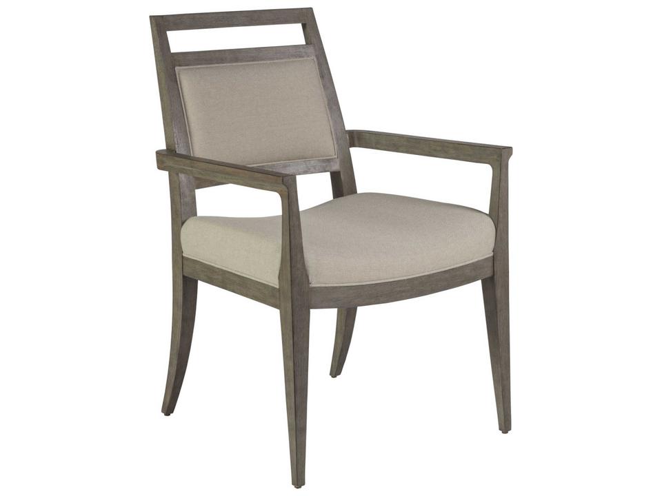 Home Cohesion Nico Upholstered Arm Chair in Grigio Finish