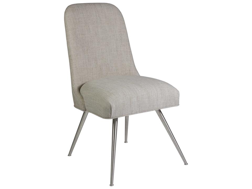 Home Dinah Mid-Century Modern Upholstered Dining Side Chair in Misty Gray